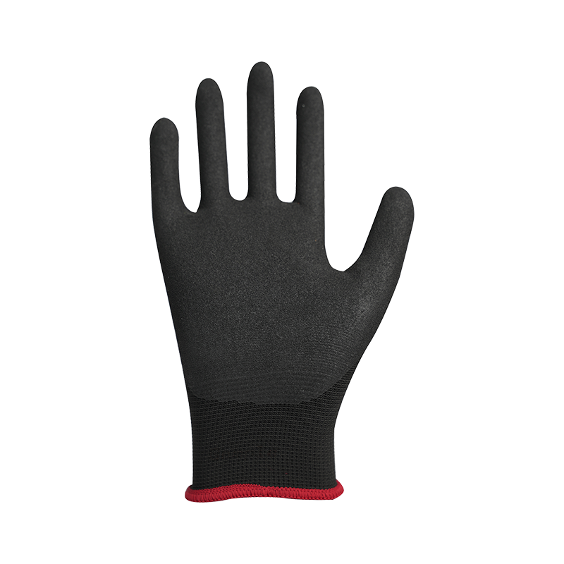Kumlu nitril kaplamalı 13G polyester astar
