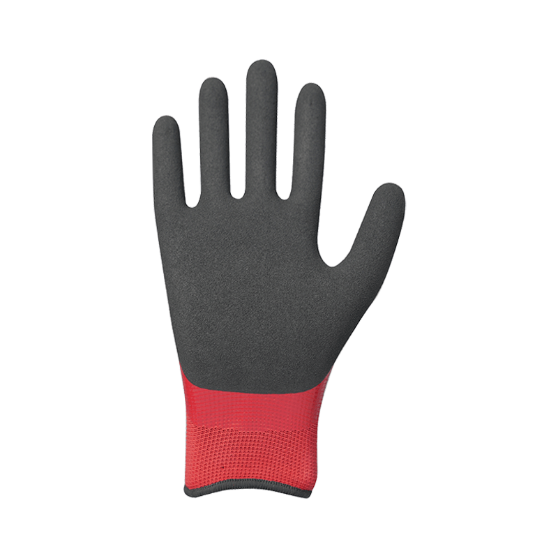 Kumlu nitril çift kaplamalı 13G polyester astar