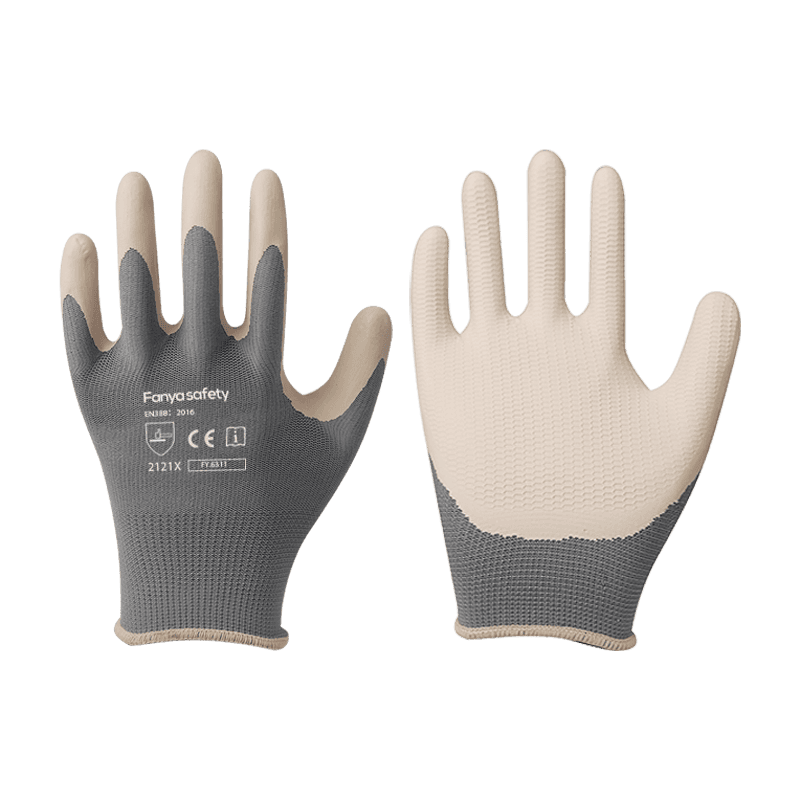 Kaymayı önleyen köpük lateks kaplamalı 13G polyester