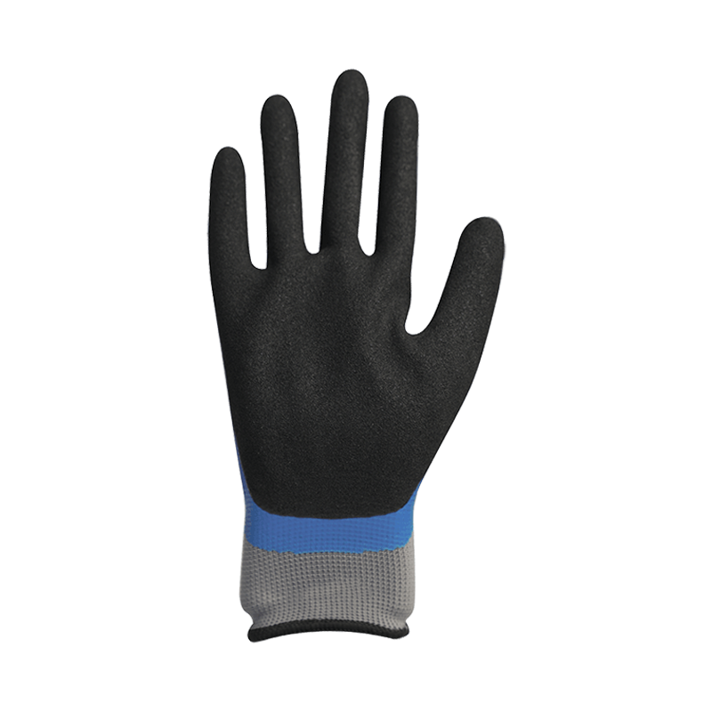 Kumlu nitril çift kaplamalı 13G polyester astar